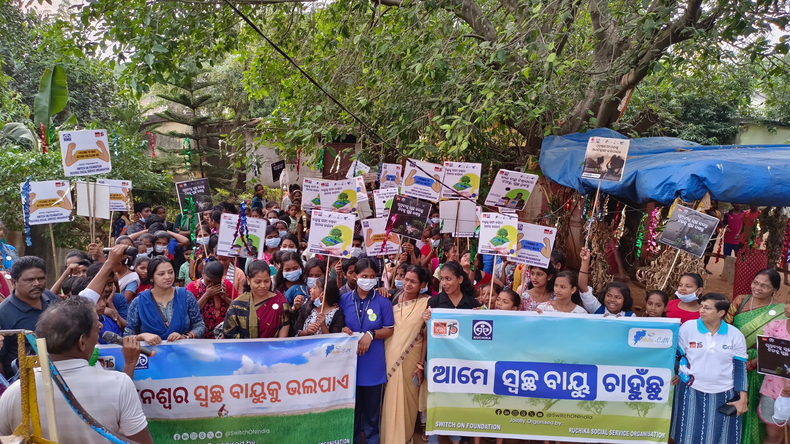 Children Walk for their Right to Breathe Clean Air Amid Child Rights Week in Bhubaneswar