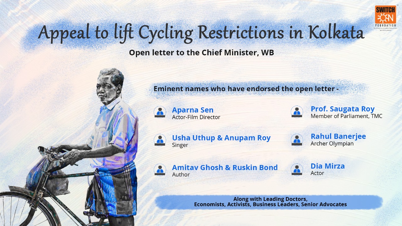 Open Letter to Chief Minister seeking removal of cycling restrictions in Kolkata
