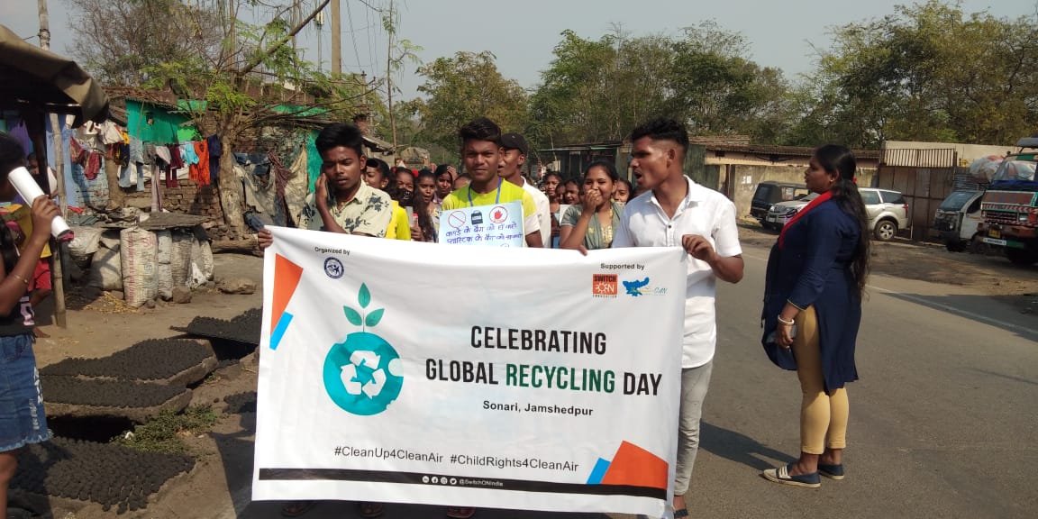 Global Recycling Day – NGO’s undertake waste cleanup & recycle drive for Clean Air