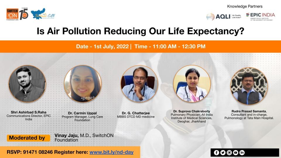 National Doctors’ Day in Ranchi – “Is Air Pollution Reducing Our Life Expectancy?”