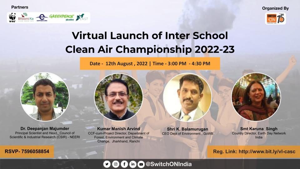 Clean Air School Championship 2022-23 launched